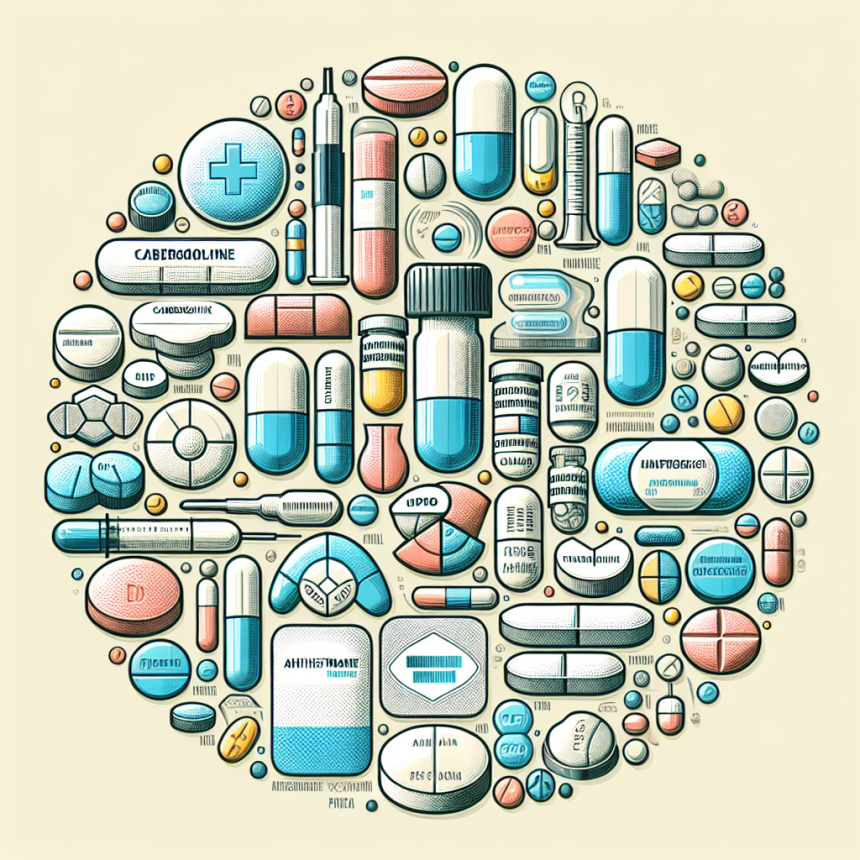 Cabergoline et possibilité d'association avec des antihistaminiques