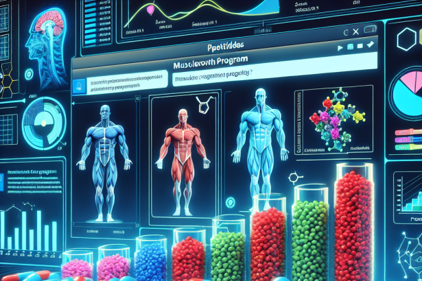 Les combinaisons de peptides dans les programmes de croissance de la masse musculaire