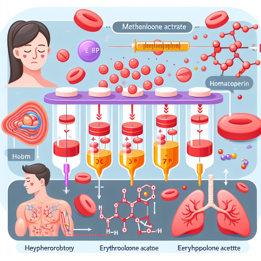 Effet de l'acétate de méthénolone sur l'érythropoïétine