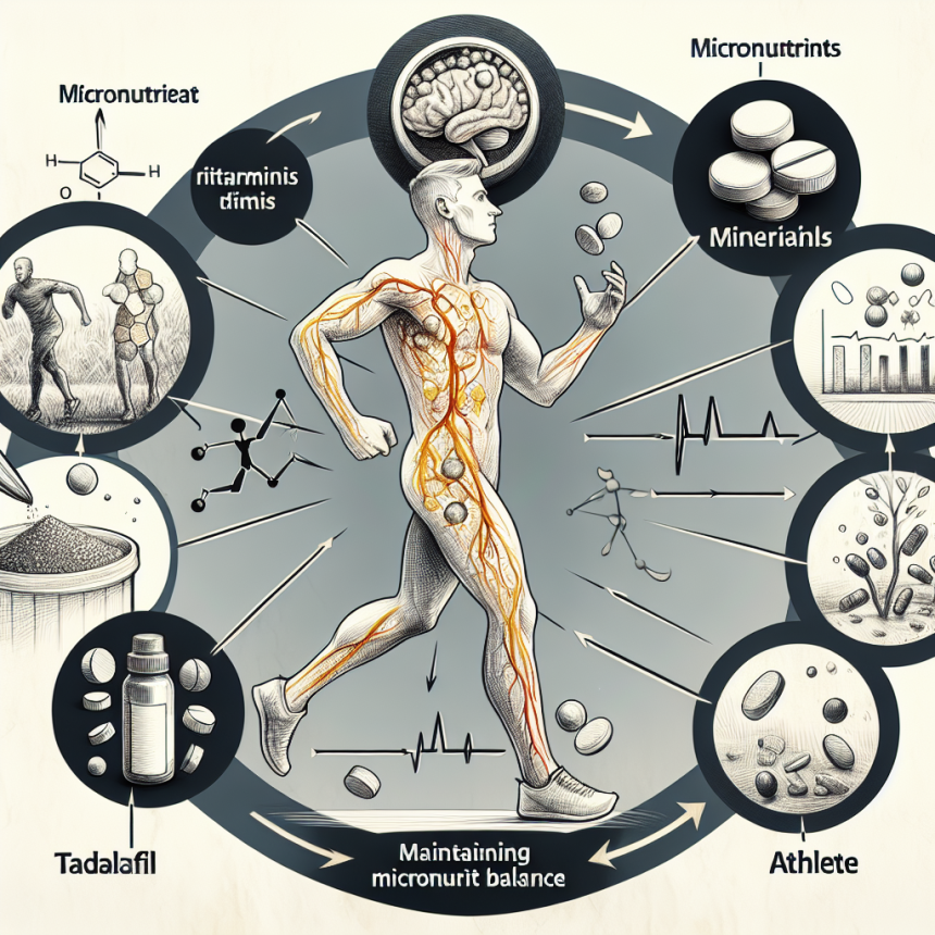 Tadalafil et maintien de l'équilibre en micronutriments chez les sportifs