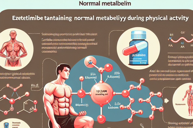 Utilisation de l'ézétimibe pour maintenir un métabolisme normal pendant l'effort
